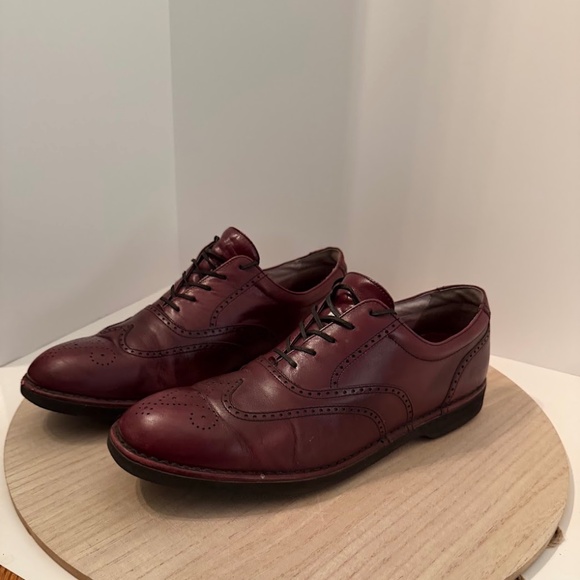 Rockport Other - Rockport Dressports Men’s Oxford Size 13 Burgundy Leather Wingtip Dress Shoes